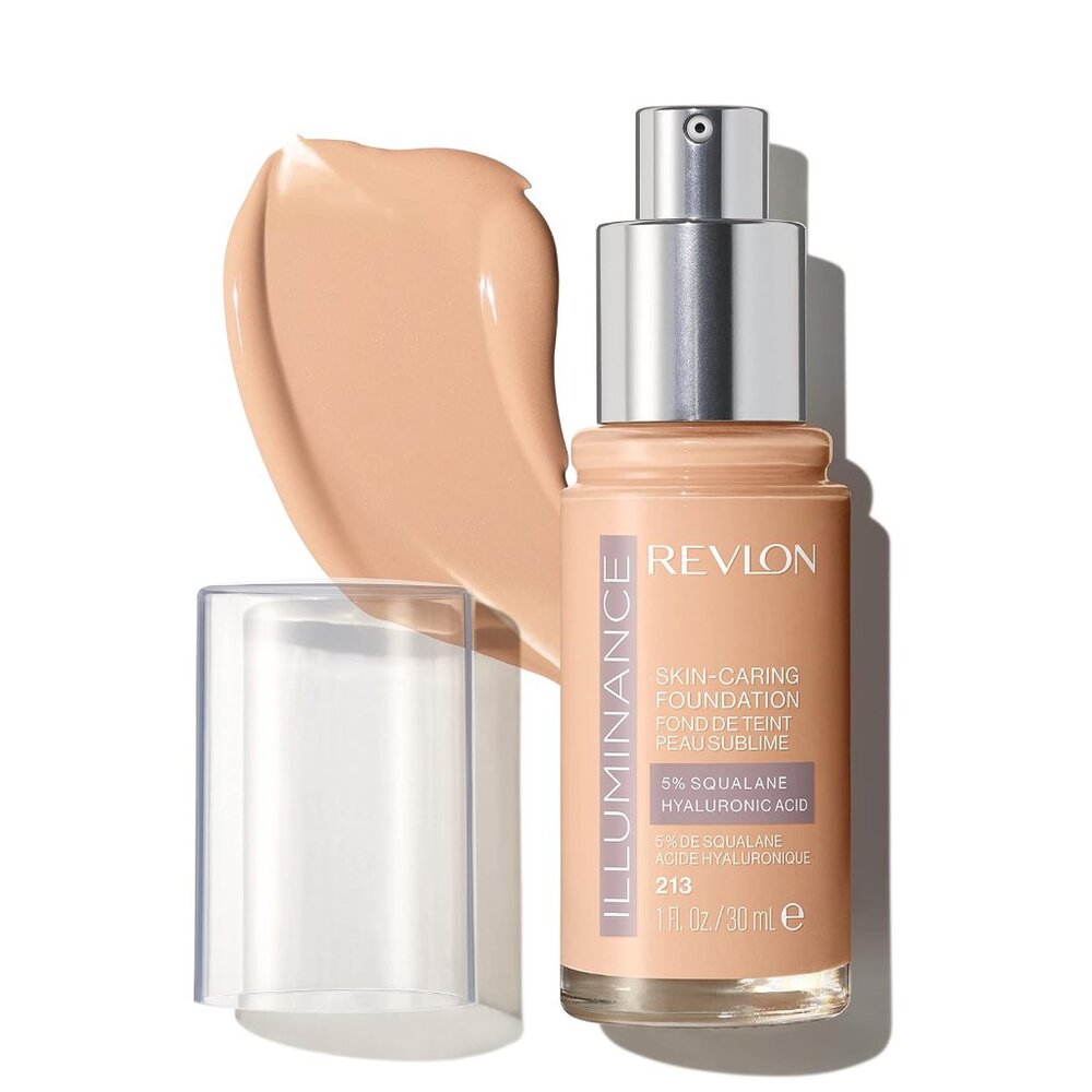 Revlon Illuminance Skin Liquid Foundation, Hyaluronic Acid, 213 Light Natural